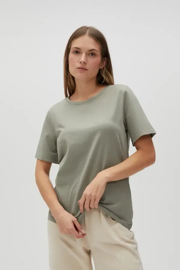 Marisse Marisse Women's T-Shirt L-Ts-4624 Olive