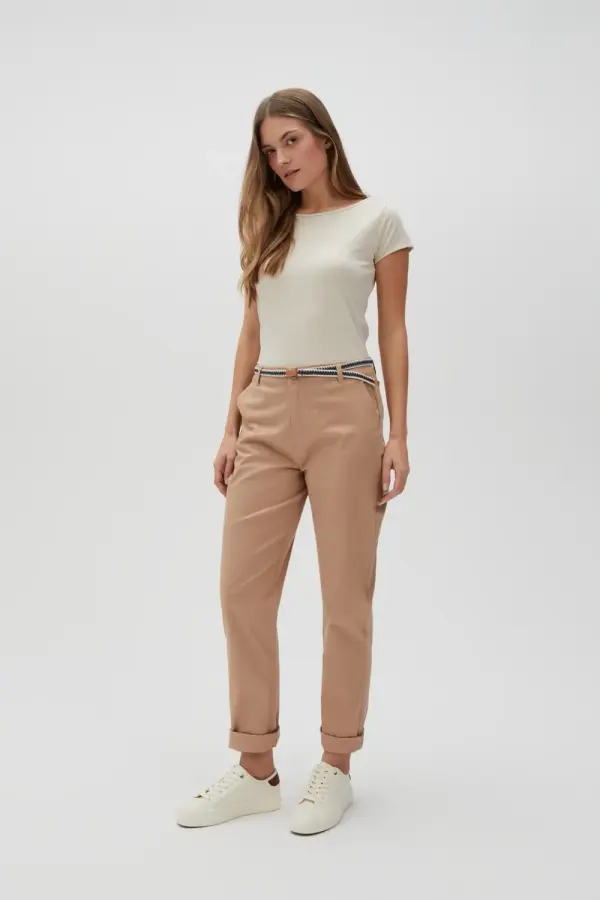 Marisse Marisse Women's Trousers L-Sp-4600 L.Brown