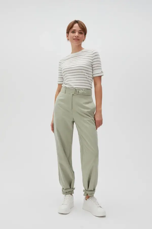 Marisse Marisse Women's Trousers L-Sp-4606 Olive