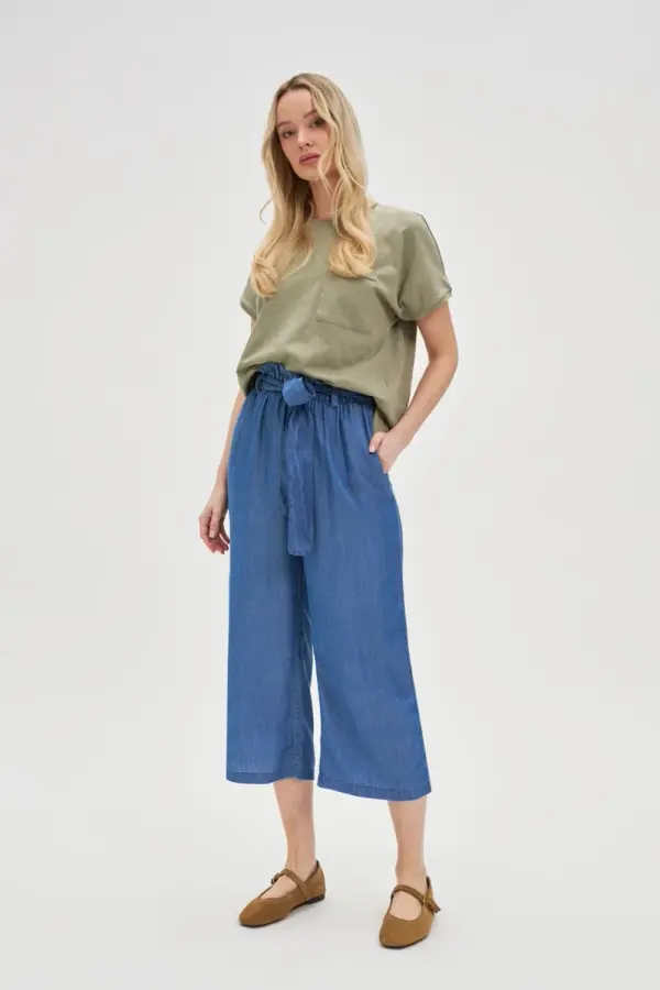 Marisse Marisse Women's Trousers L-Sp-4618 Blue