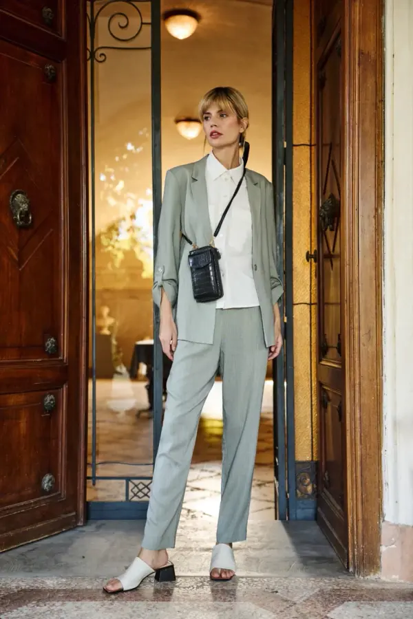 Marisse Marisse Women's Trousers L-Sp-4635 Olive