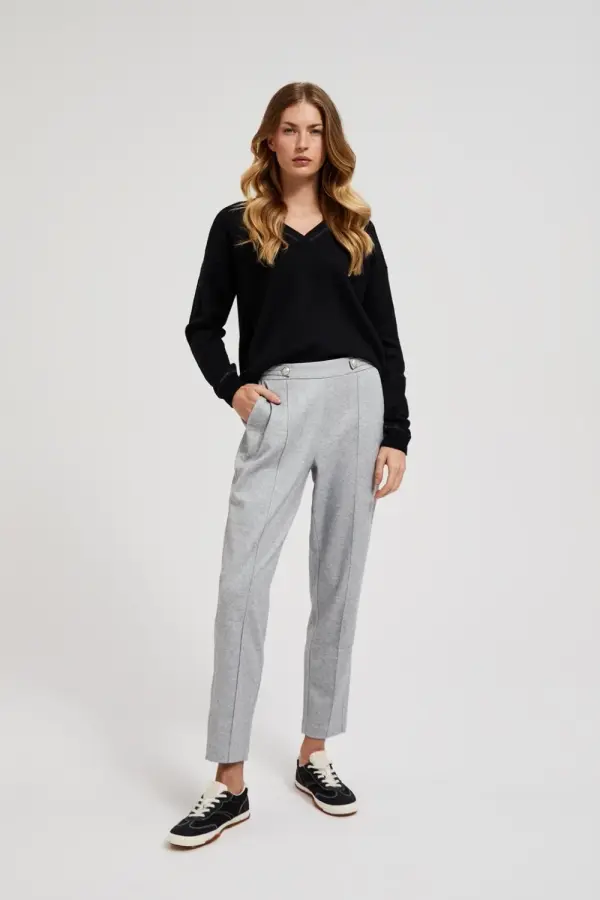Marisse Marisse Women's Trousers Z-Sp-4501 Grey Mel