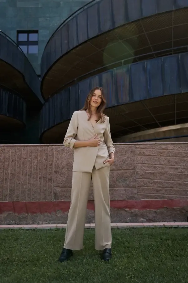 Marisse Marisse Women's Trousers Z-Sp-4515 Beige