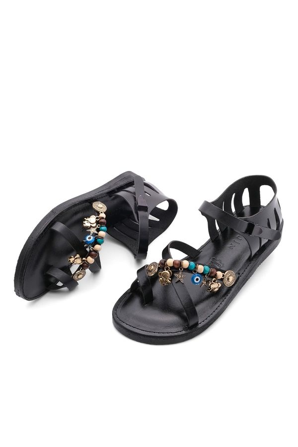 Marjin Marjin Women's Eva Sole Flip-Flops Daily Sandals Kitaz Black