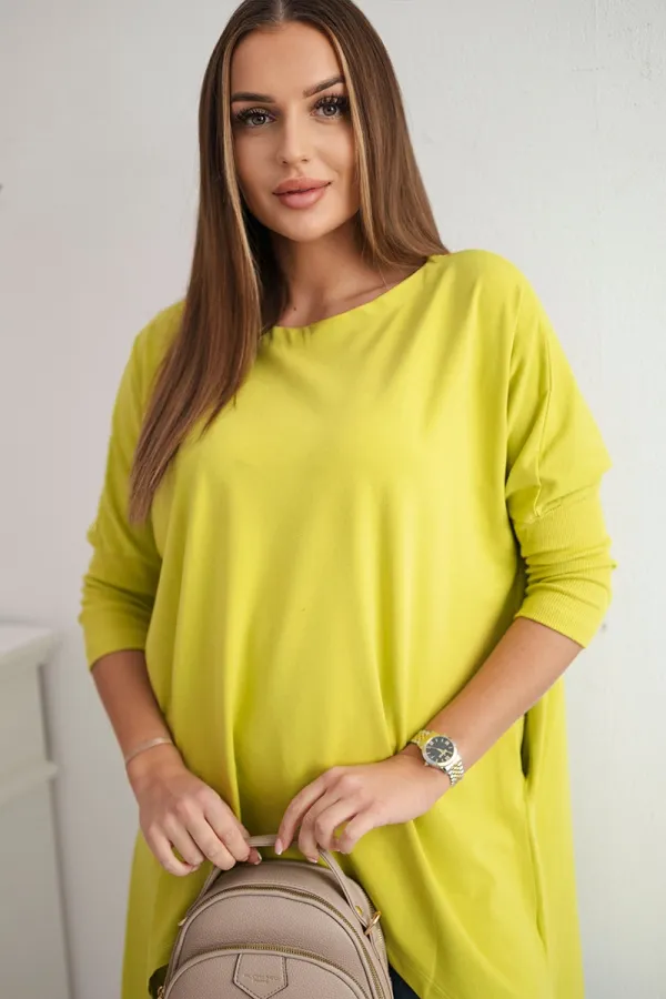 marka niezdefiniowana marka niezdefiniowana Blouse oversize kiwi