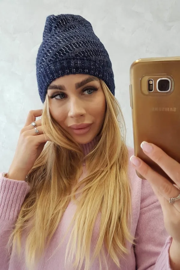 marka niezdefiniowana marka niezdefiniowana Cap with fleece Berta K247 navy blue