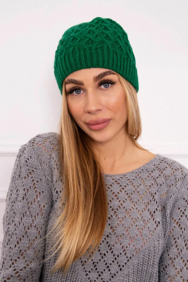 marka niezdefiniowana marka niezdefiniowana Cap with fleece Roma K224 green