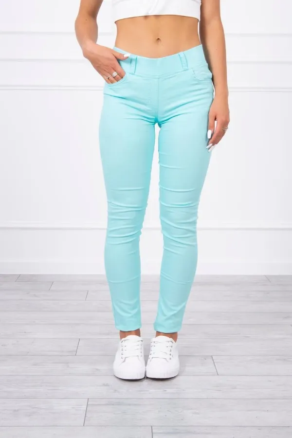 Kesi marka niezdefiniowana Colorful jeans mint