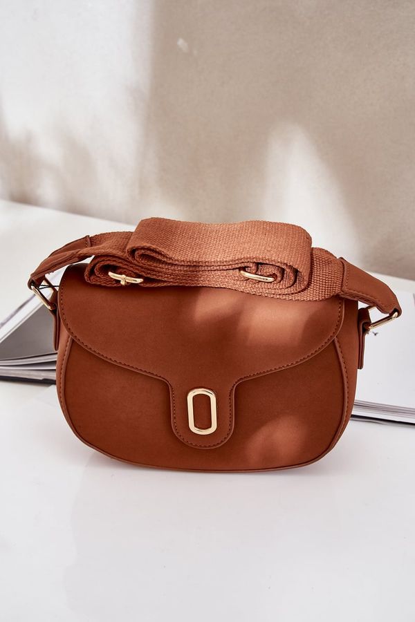 marka niezdefiniowana marka niezdefiniowana Crossbody Bag Made Of Eco Leather Brown Samriddhi