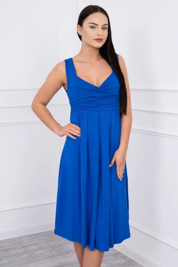 marka niezdefiniowana marka niezdefiniowana Dress with wide straps cornflower