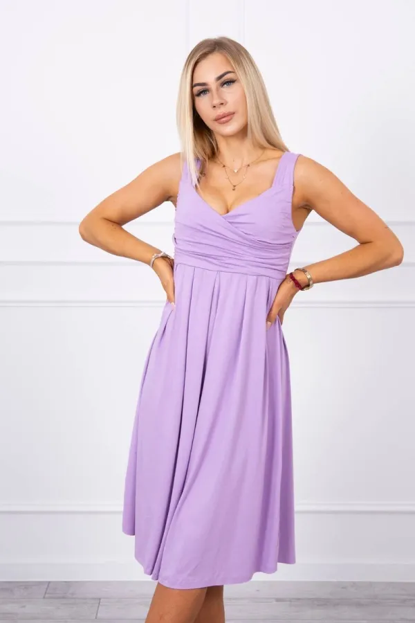 Kesi marka niezdefiniowana Dress with wide straps purple