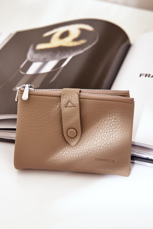 marka niezdefiniowana marka niezdefiniowana Eco Leather Women's Wallet Beige Bronica