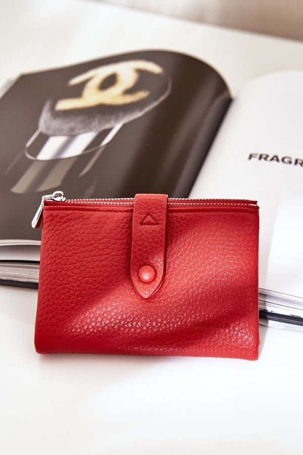 marka niezdefiniowana marka niezdefiniowana Eco Leather Women's Wallet Red Bronica