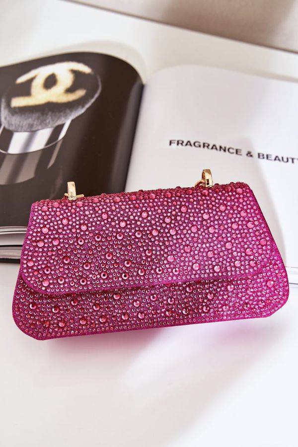 marka niezdefiniowana marka niezdefiniowana Embellished Evening Bag Fuchsia Kariti