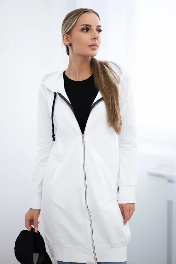 Kesi marka niezdefiniowana Hooded dress with a hood white