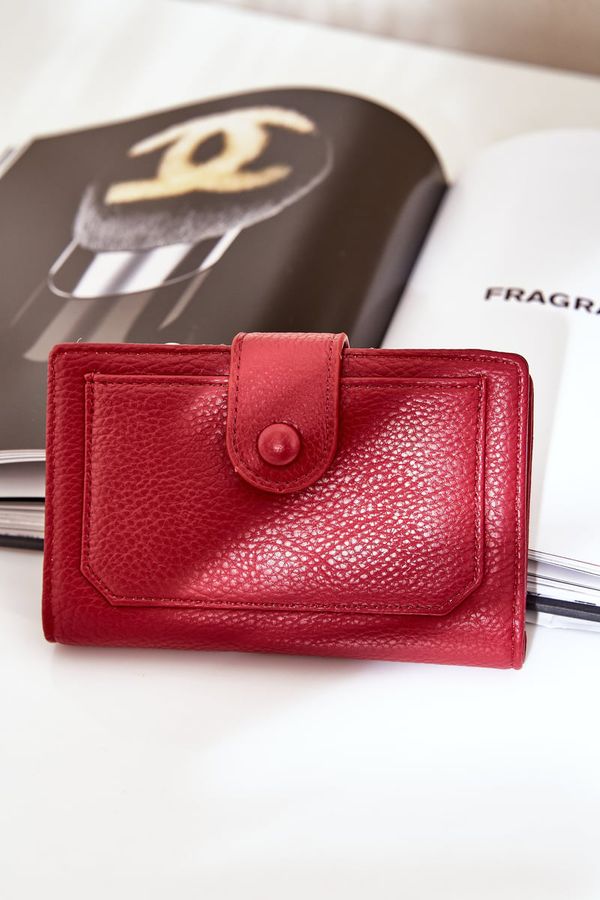 marka niezdefiniowana marka niezdefiniowana Ladies Wallet Made Of Eco Leather Red Isamille