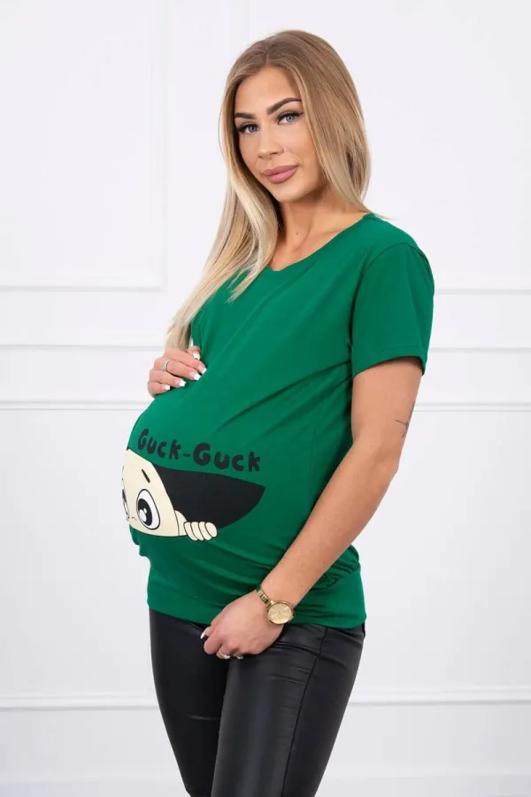 Kesi marka niezdefiniowana Maternity blouse Guck green