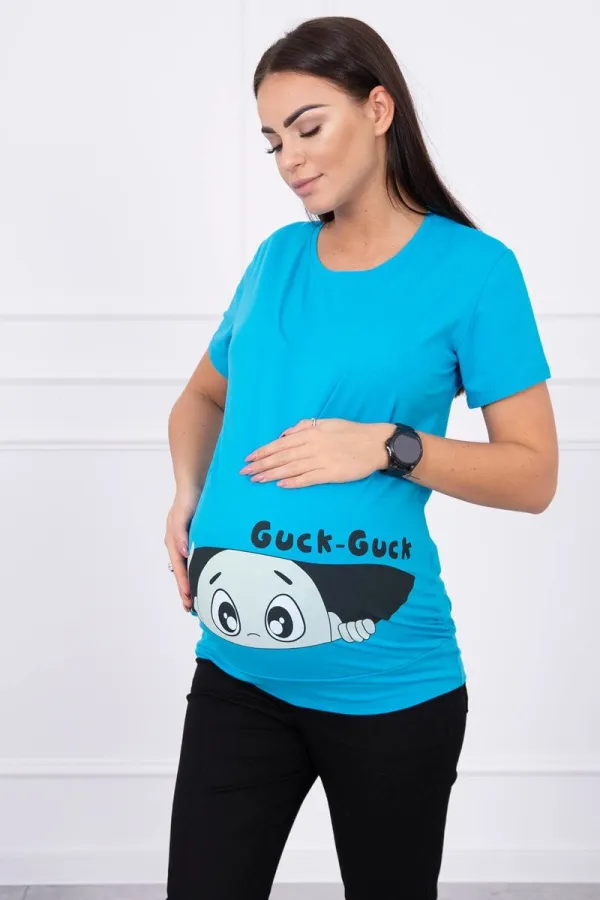 Kesi marka niezdefiniowana Maternity blouse Guck turquoise