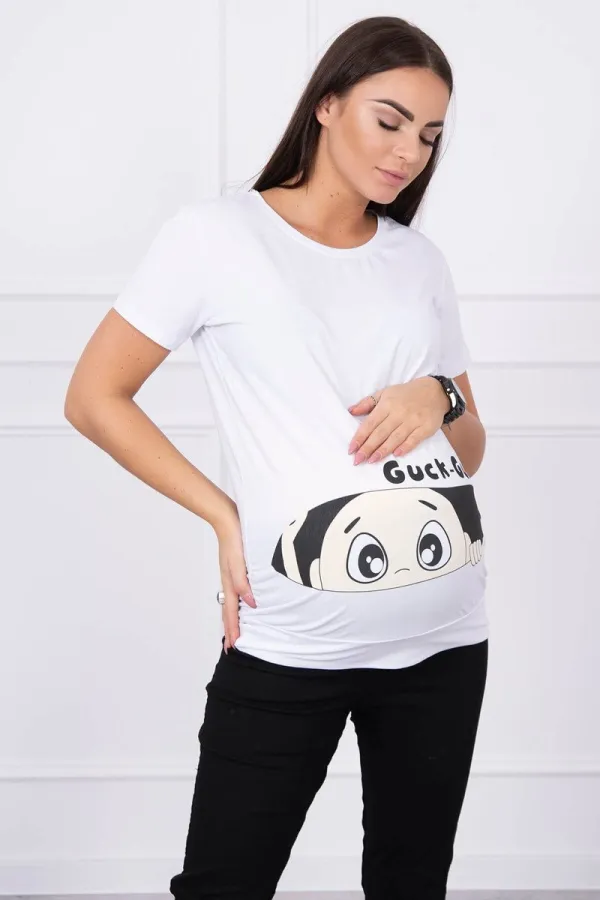 Kesi marka niezdefiniowana Maternity blouse Guck white