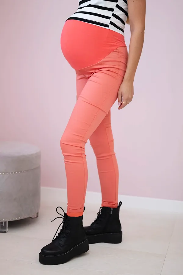 marka niezdefiniowana marka niezdefiniowana Maternity pants, colored jeans dark apricot