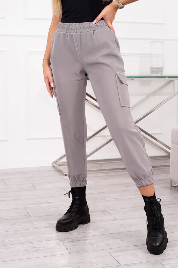 Kesi marka niezdefiniowana Pants cargo gray