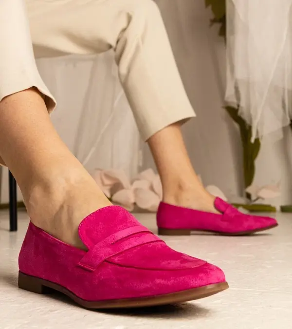 D/CEO marka niezdefiniowana Pink classic women's moccasins Nageri