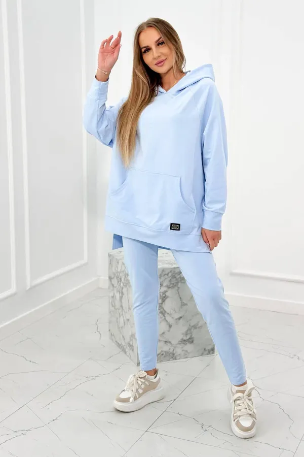 Kesi marka niezdefiniowana Set with a hoodie blue