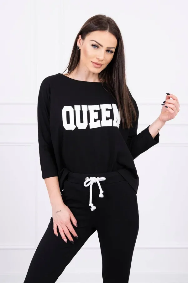 marka niezdefiniowana marka niezdefiniowana Set with Queen print black