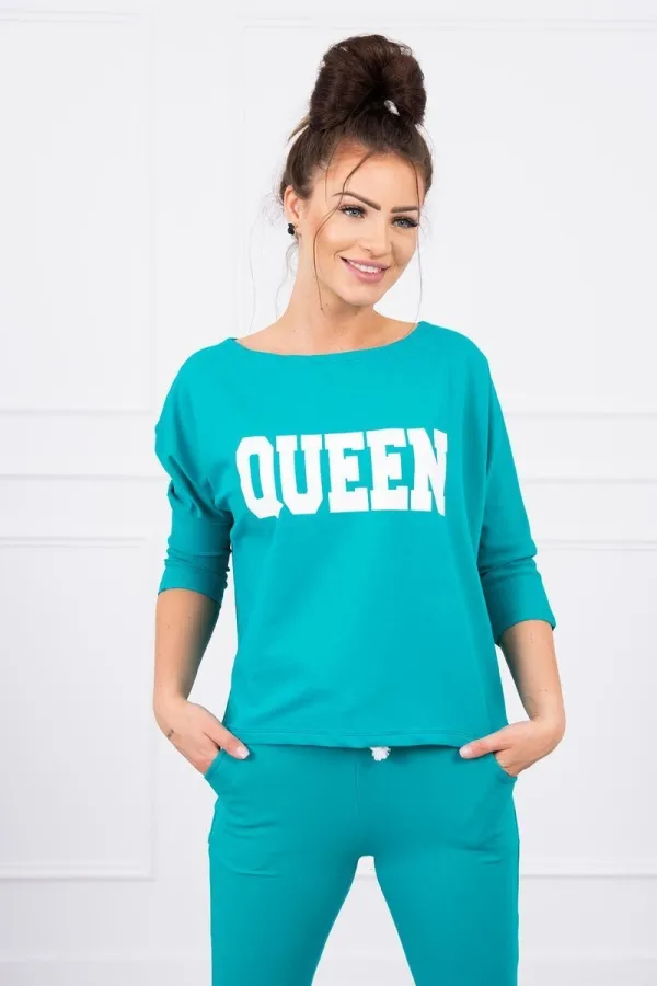 Kesi marka niezdefiniowana Set with Queen print green