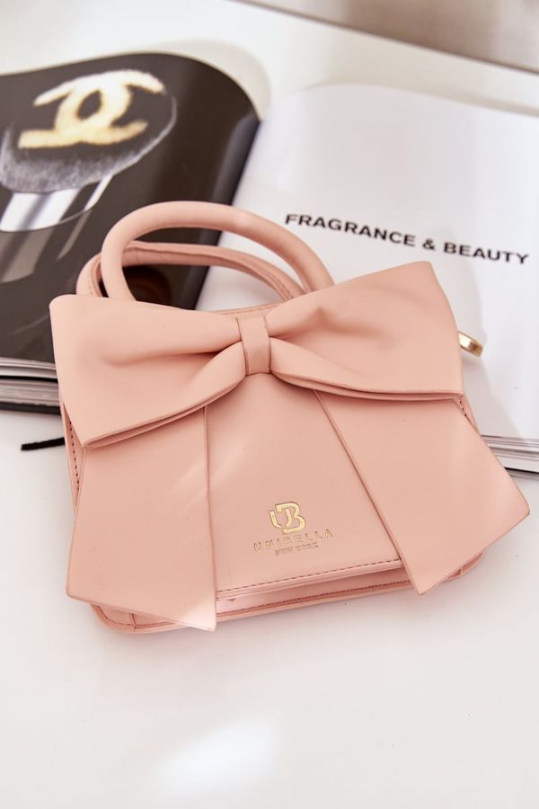 marka niezdefiniowana marka niezdefiniowana Small Bag With Bow Pink Nesehe