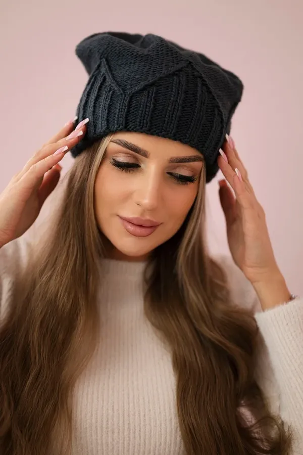 Kesi marka niezdefiniowana Women's cap Liliana K375 graphite