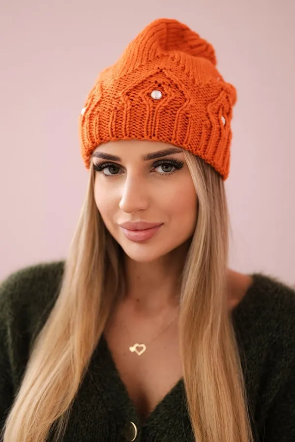 marka niezdefiniowana marka niezdefiniowana Women's cap Ramona K383 orange