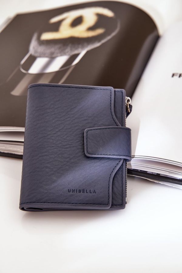 marka niezdefiniowana marka niezdefiniowana Women's Eco Leather Wallet Dark Blue Jezorea