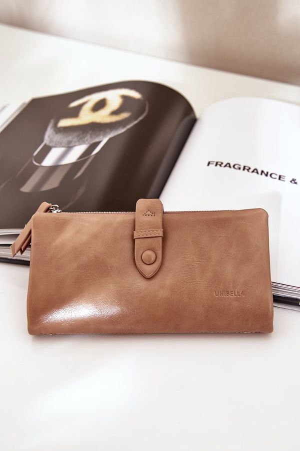 marka niezdefiniowana marka niezdefiniowana Women's Wallet Made Of Eco Leather Dark Beige Irinda