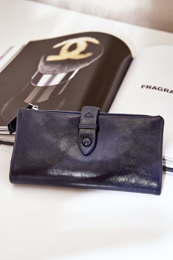 marka niezdefiniowana marka niezdefiniowana Women's Wallet Made Of Eco Leather Navy Irinda