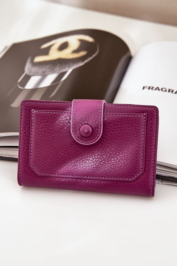 marka niezdefiniowana marka niezdefiniowana Women's Wallet Made Of Eco Leather Purple Isamille