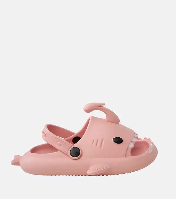 marka niezdefiniowana marka niezdefiniowana Yellow children's flip-flops with shark motif Tossi