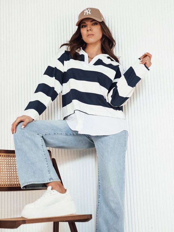 DStreet MARSON women's shirt, navy blue Dstreet