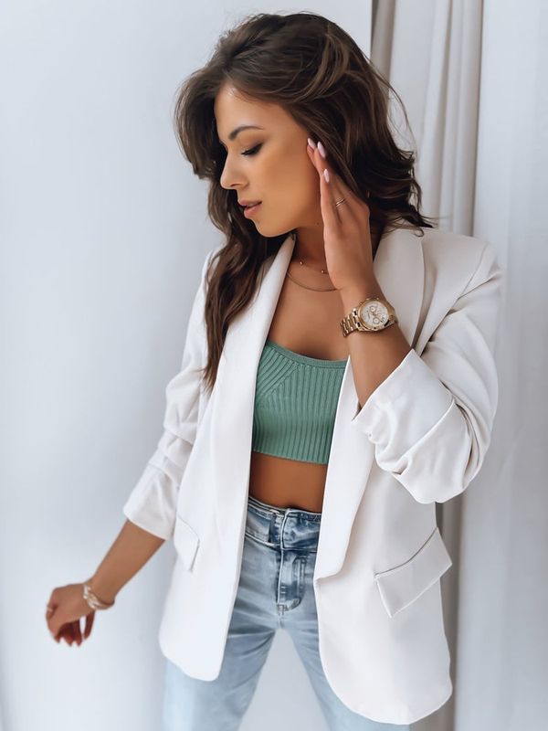 DStreet Marynarka damska GALUS śmietankowa Dstreet