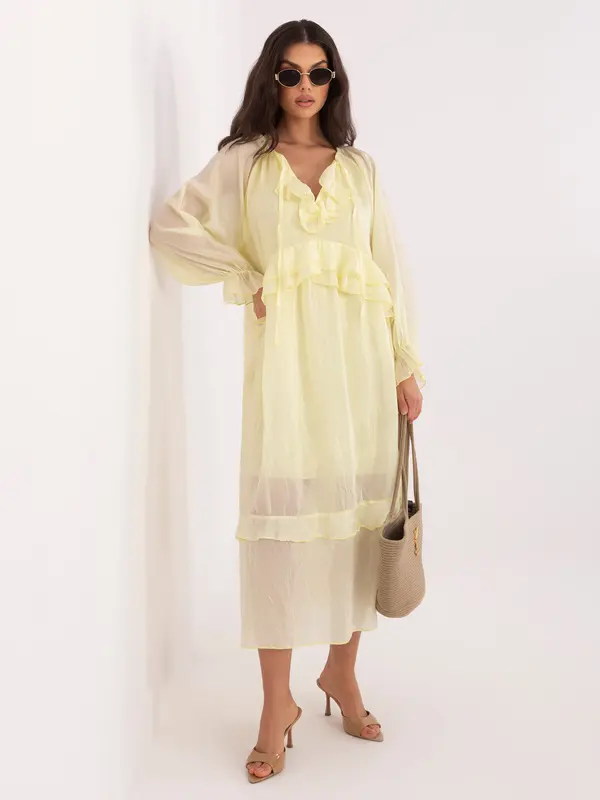 Italy Moda Masleno rumeno midi krilo