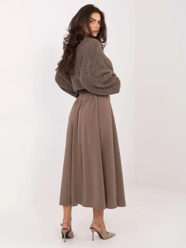 RUE PARIS Maxi krilo v temno bež barvi