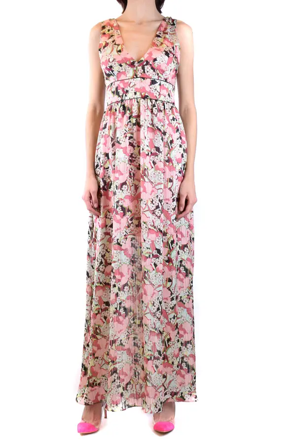 Pinko Maxi obleka brez rokavov s cvetličnim vzorcem