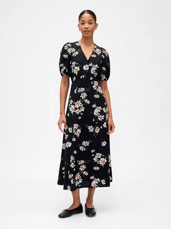 GAP Maxi obleka GAP s cvetličnim vzorcem