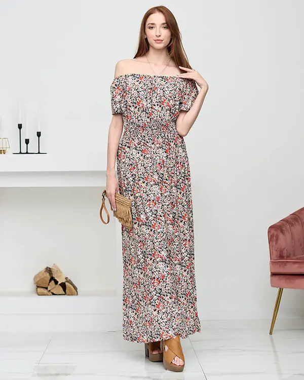 Resti Maxi obleka s cvetličnim vzorcem