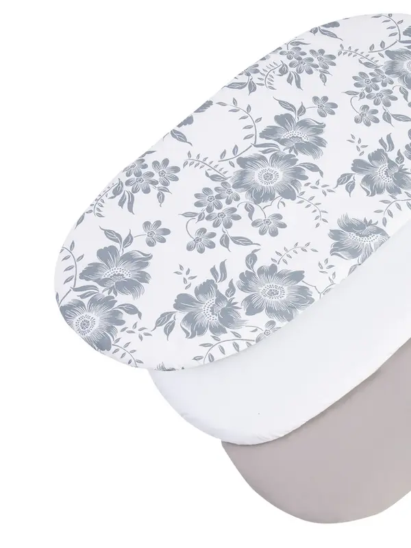 Medi Partners Medi Partners 3 – Pak – Fitted sheet for stroller – cotton – Berry – White – Gray