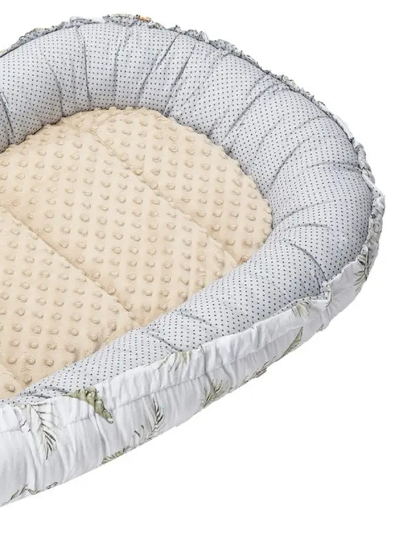Medi Partners Medi Partners Baby cocoon/nest – Safari + beige Minky