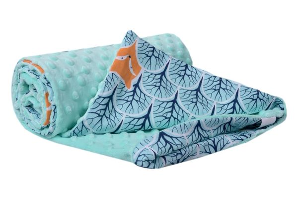 Medi Partners Medi Partners Blanket 75x100 cotton + minky – Forest + minky minky