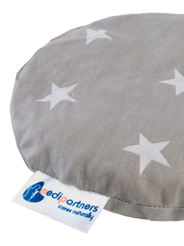Medi Partners Medi Partners Children's cherry seed thermofor - White stars on gray