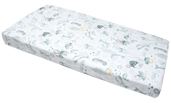 Medi Partners Medi Partners Fitted sheet for bed 120x60 – cotton – Ocean