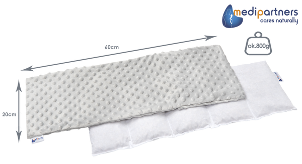 Medi Partners Medi Partners Thermophor with cherry seeds large 20x60 – 5 chambers Minky – Gray